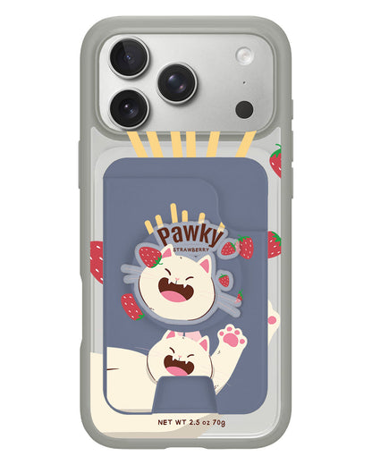 iPhone Magpop Wallet - Pawky Cat