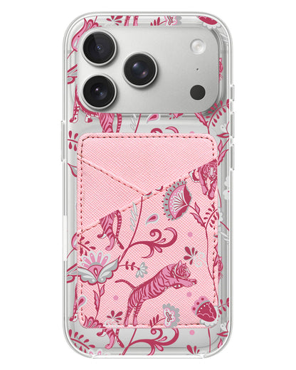 iPhone Phone Wallet Case - Tiger & Floral 7.0