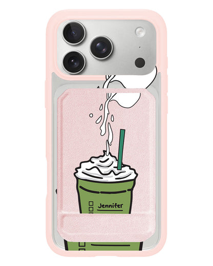 iPhone Magnetic Multifold Wallet - Frappe Matcha