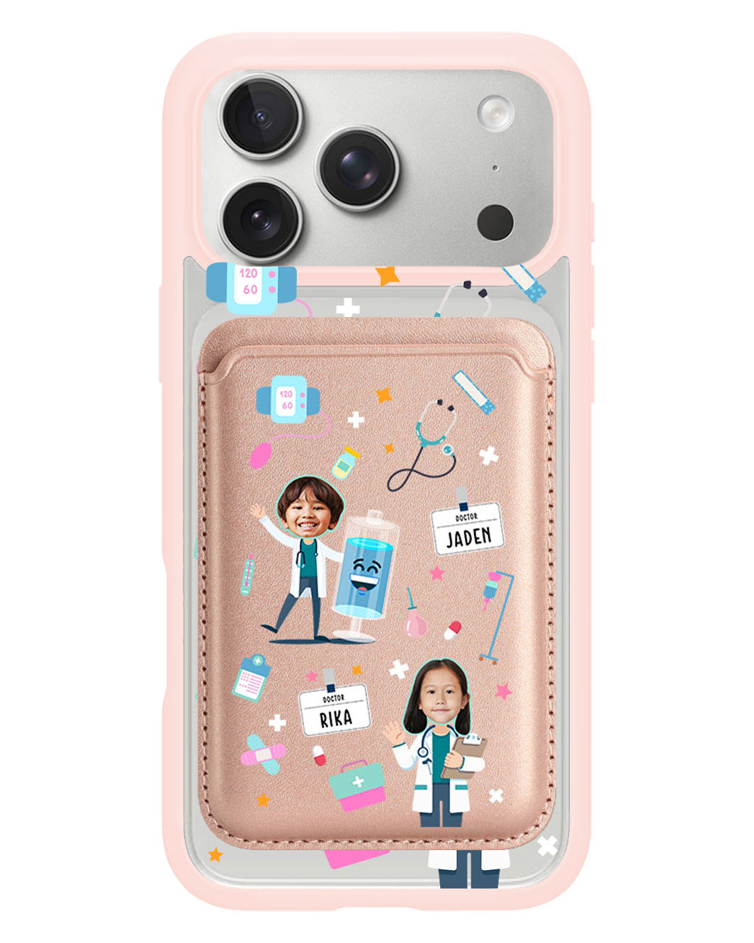 iPhone Magnetic Wallet Case - Face Grid Dream Doctor