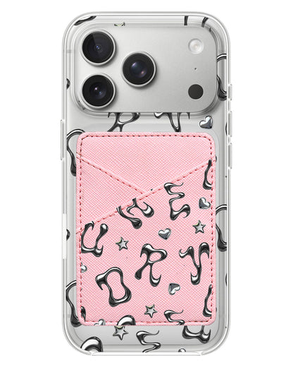 iPhone Phone Wallet Case - Chrome Monogram 2.0