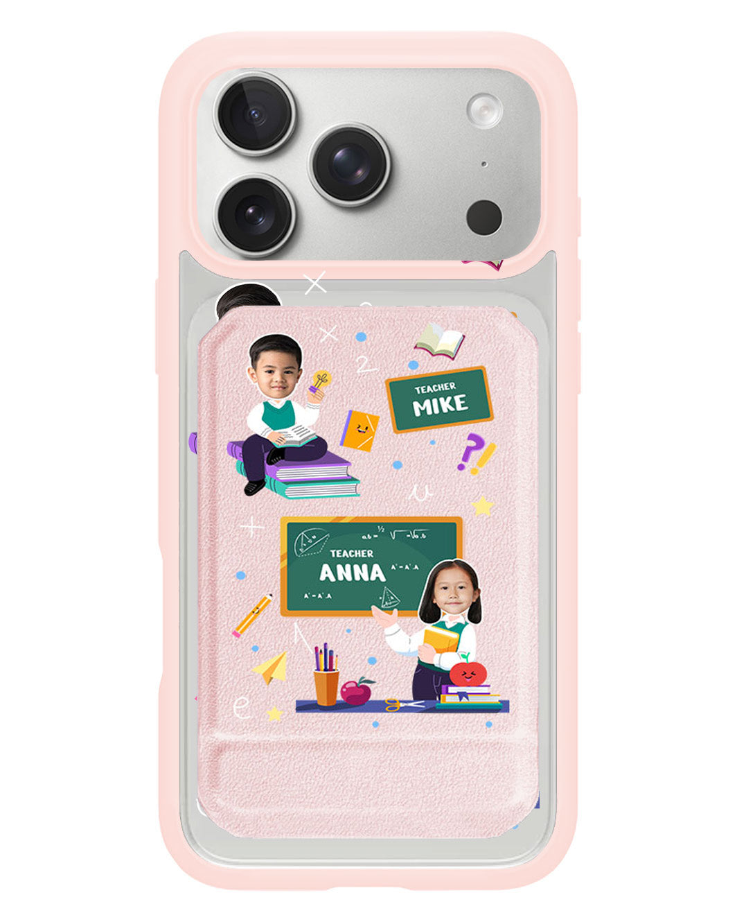 iPhone Magnetic Multifold Wallet - Face Grid Dream Teacher
