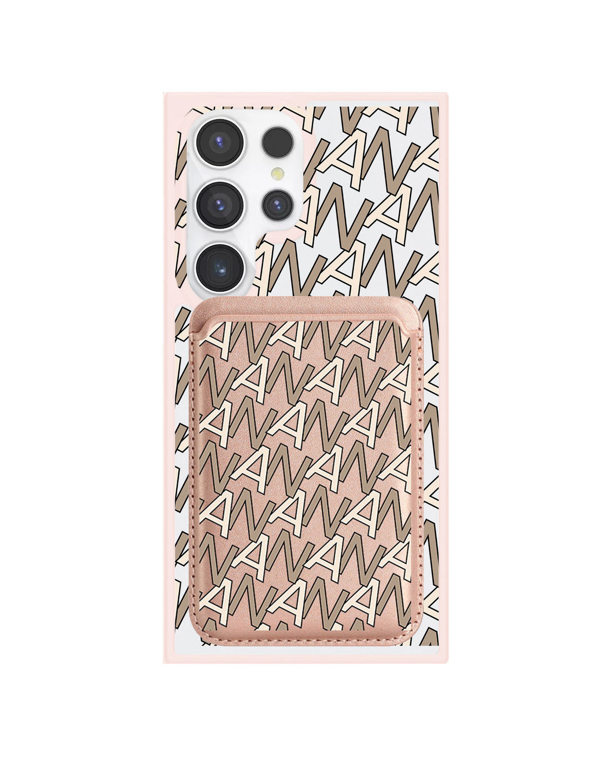 Android Magnetic Wallet Case - Initial Monogram 4.0