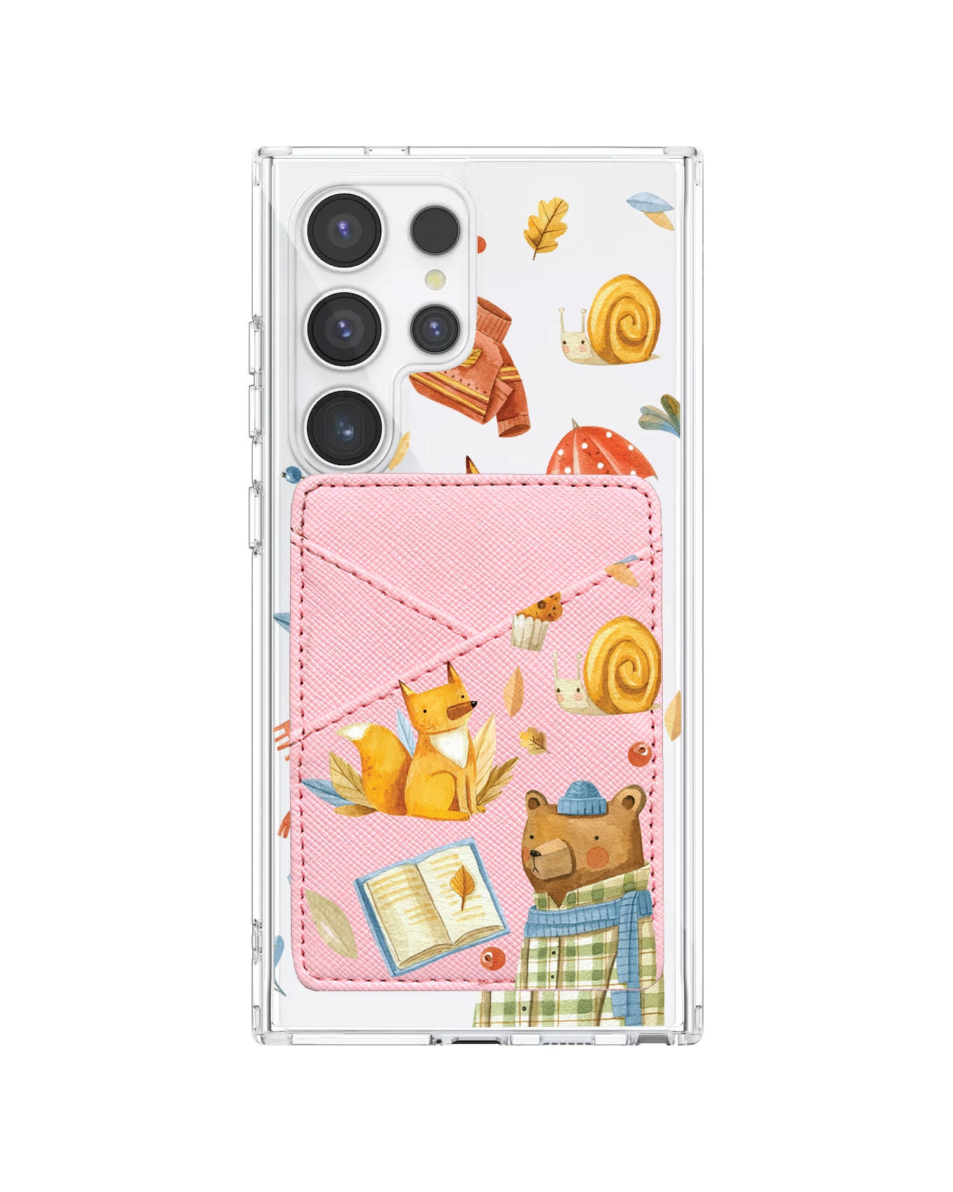 Android Phone Wallet Case - Bear & Fox