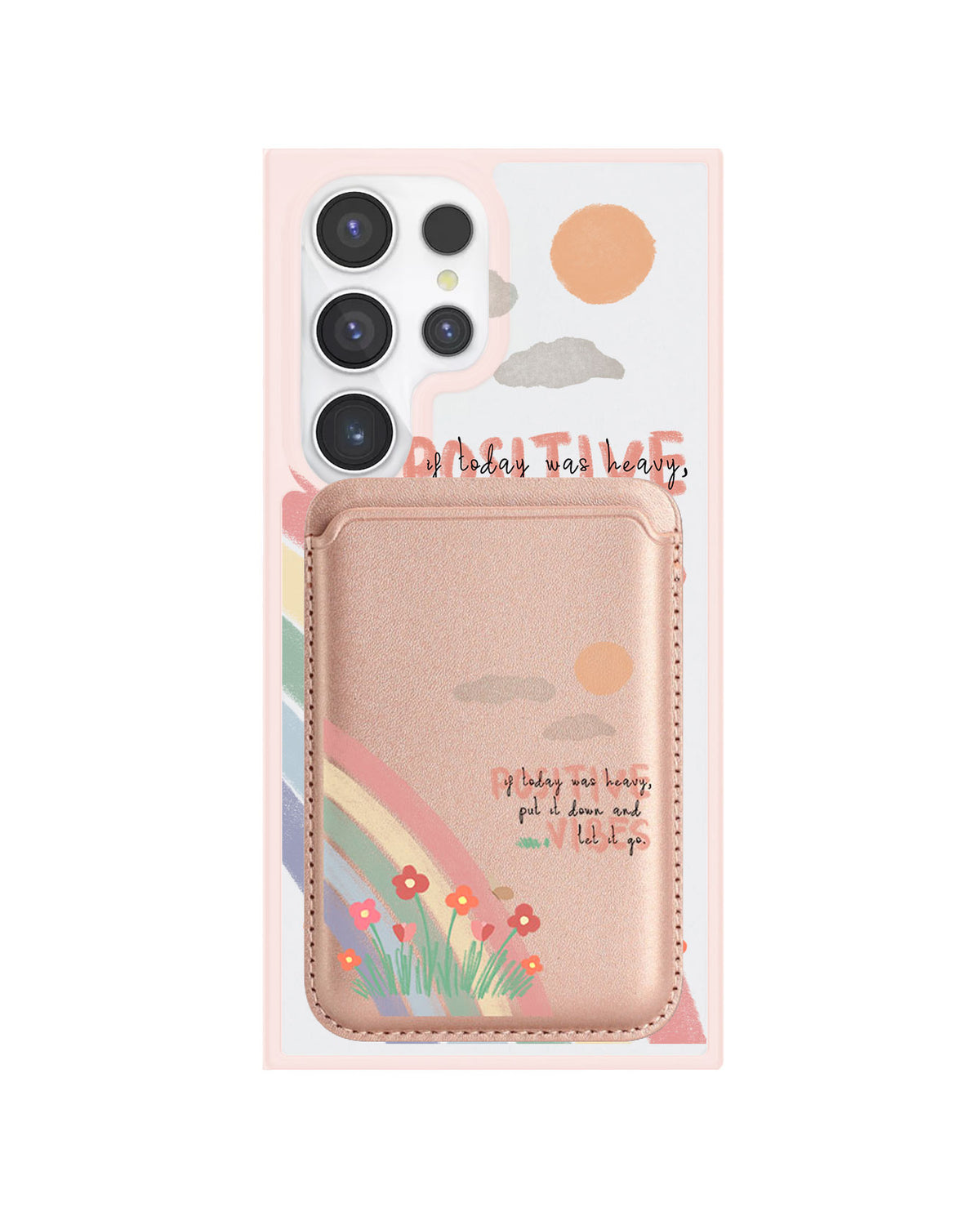 Android Magnetic Wallet Case - Positive Vibes