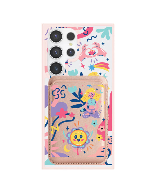Android Magnetic Wallet Case - Heather