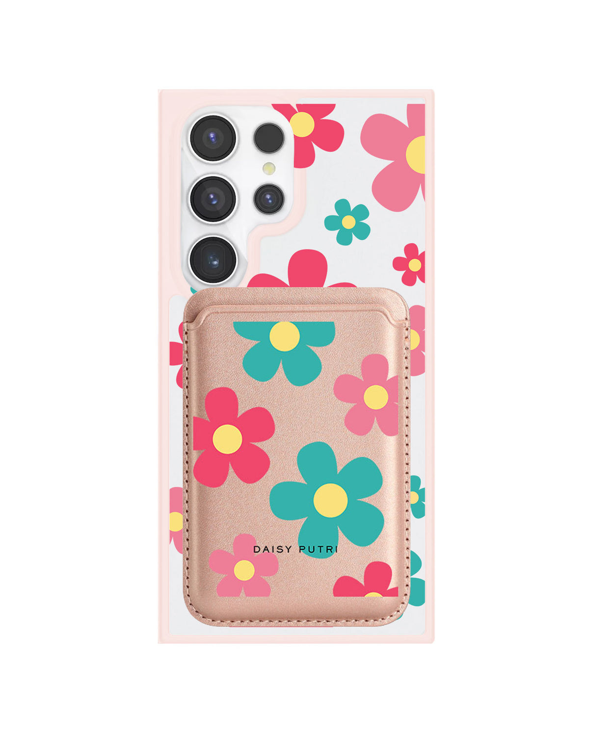 Android Magnetic Wallet Case - Daisy Delight 2.0