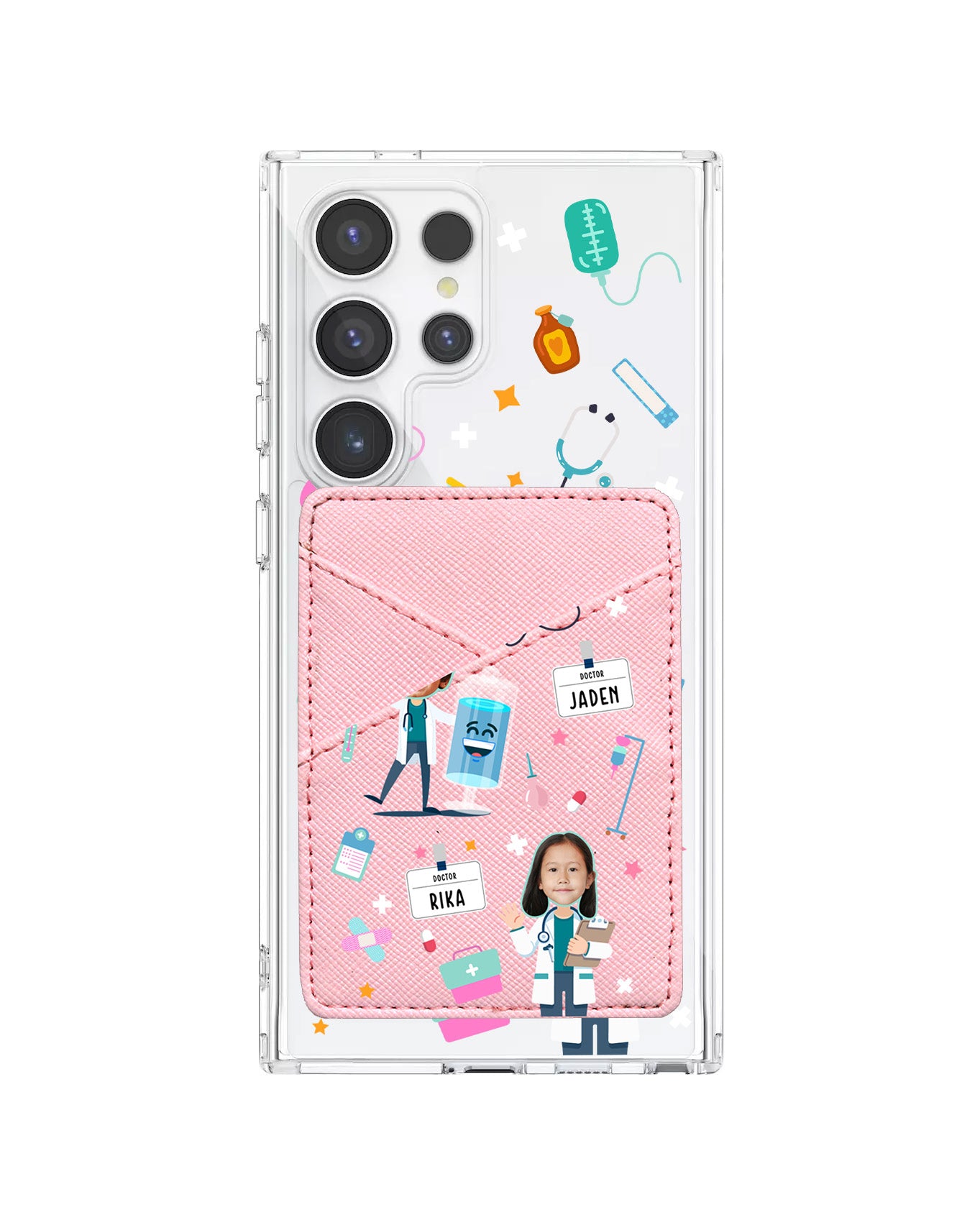 Android Phone Wallet Case - Face Grid Dream Doctor