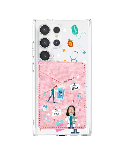 Android Phone Wallet Case - Face Grid Dream Doctor