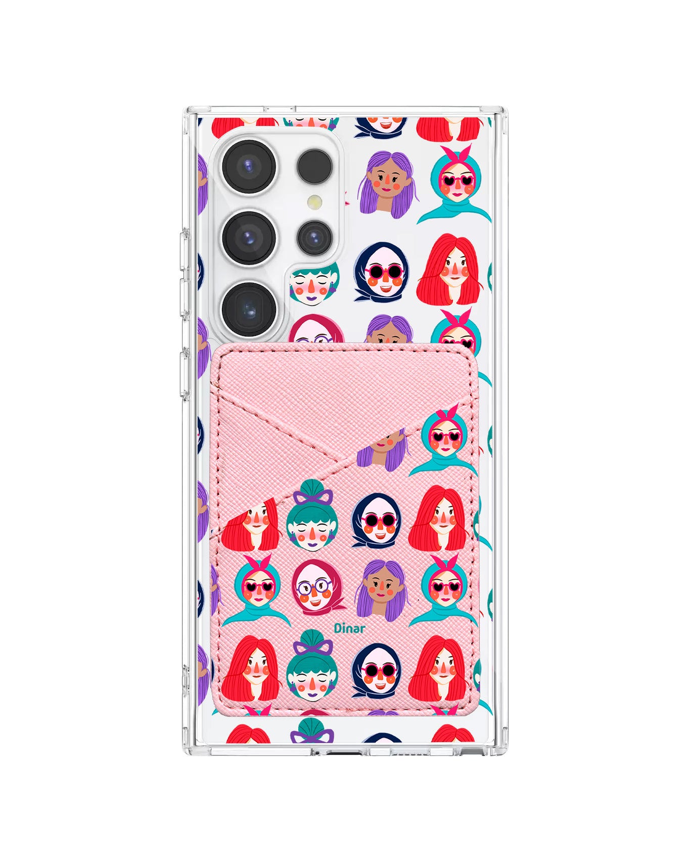Android Phone Wallet Case - Cute Sweety Faces