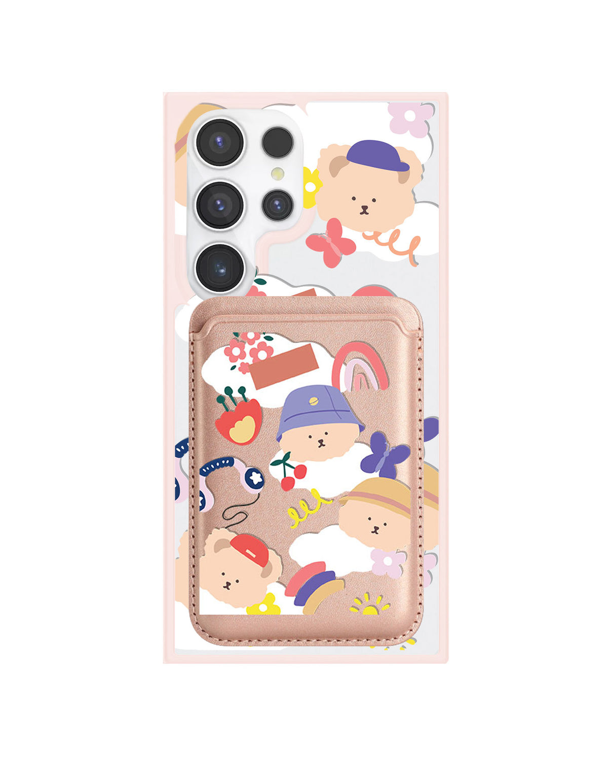 Android Magnetic Wallet Case - Bear In Style