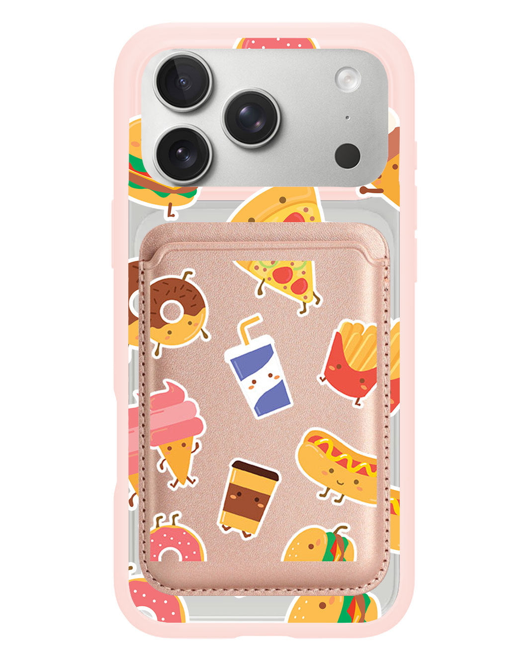 iPhone Magnetic Wallet Case - Fast foodies