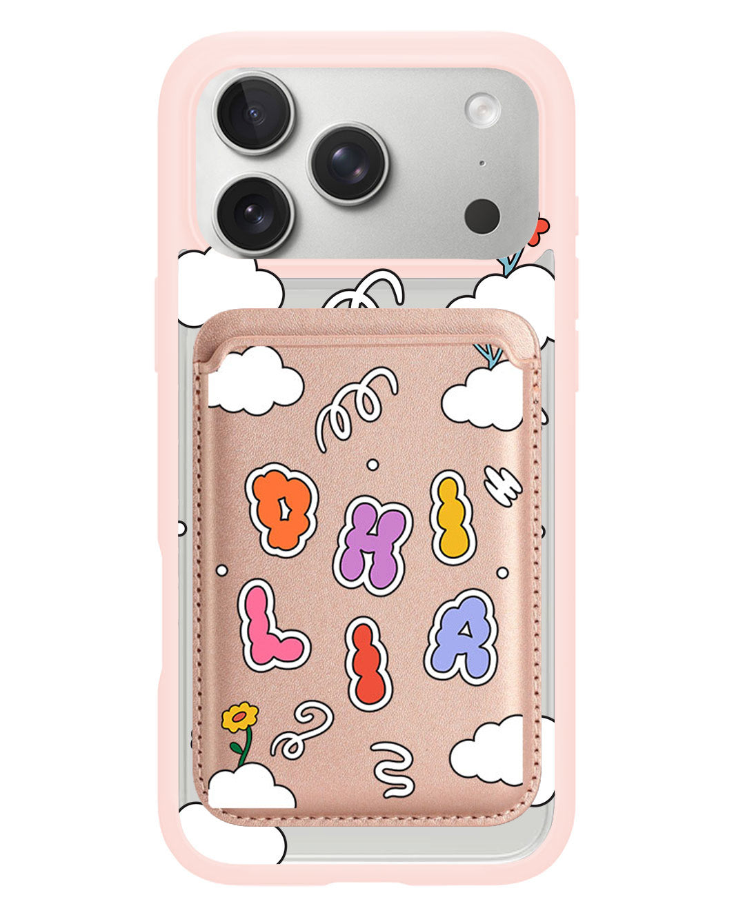 iPhone Magnetic Wallet Case - Adorable Monogram 6.0