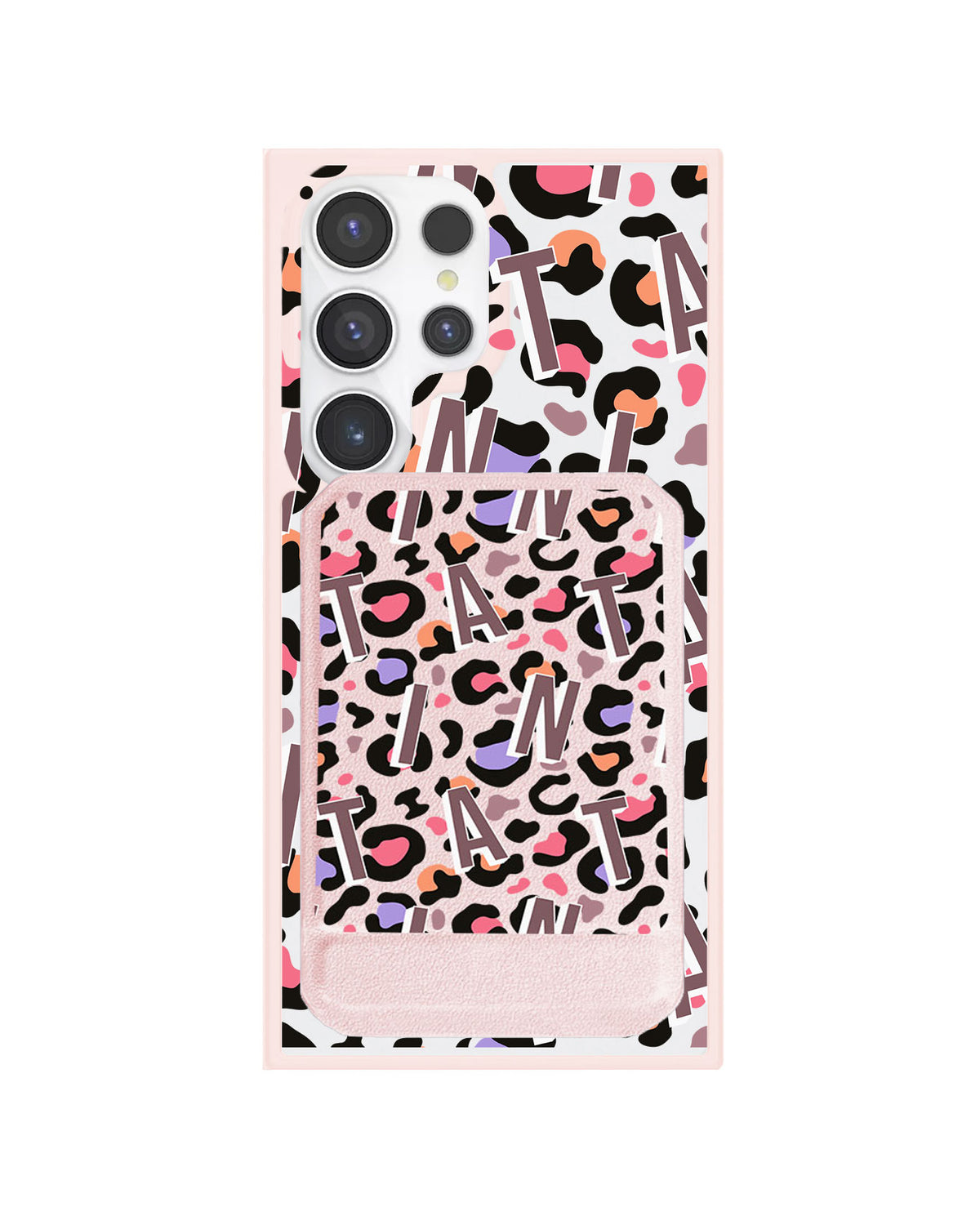 Android Magnetic Multifold Wallet - Leopard Monogram 5.0