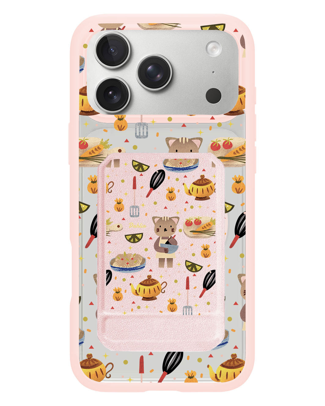 iPhone Magnetic Multifold Wallet - Cooking Cat