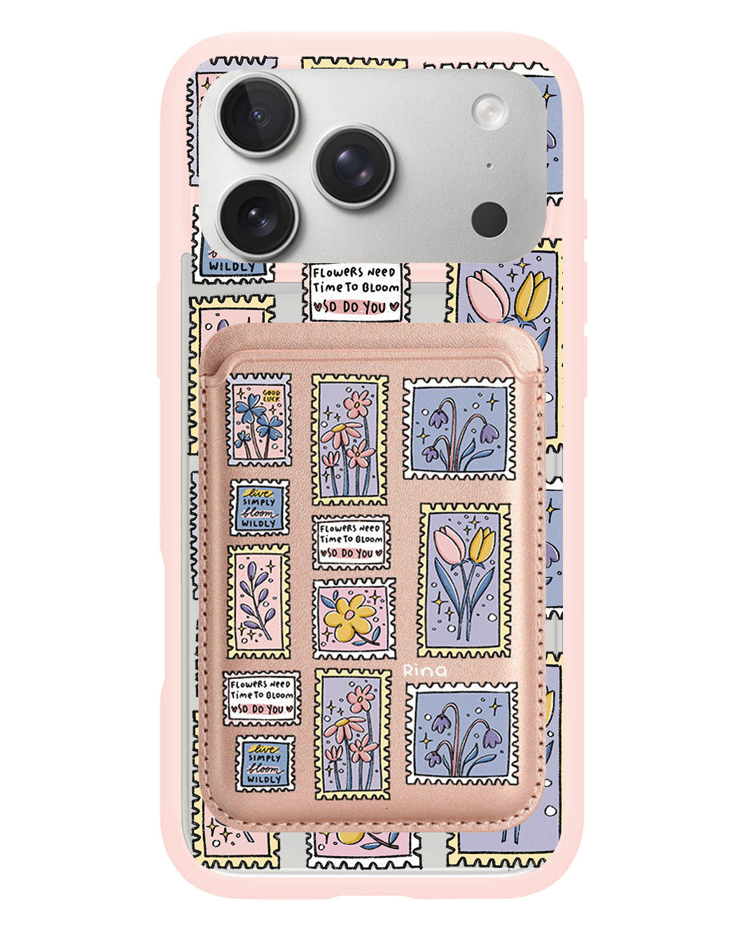 iPhone Magnetic Wallet Case - Time to Bloom