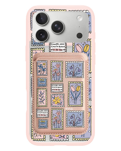 iPhone Magnetic Wallet Case - Time to Bloom