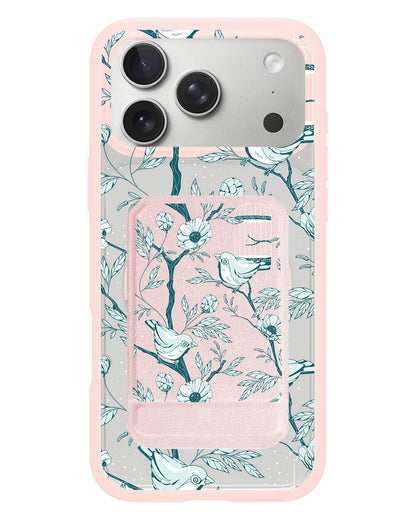 iPhone Magnetic Multifold Wallet - Lovebird Monochrome 6.0