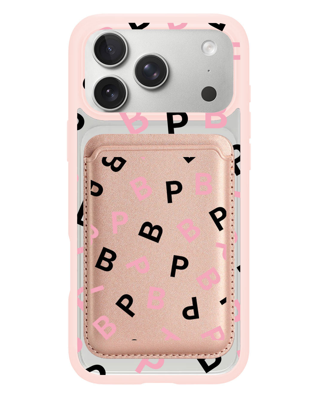 iPhone Magnetic Wallet Case - Blackpink Monogram