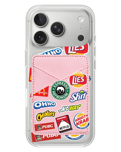 iPhone Phone Wallet Case - Food Parody