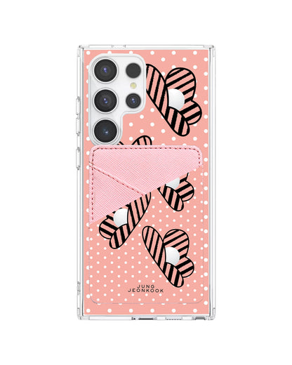 Android Phone Wallet Case - Pink Honey