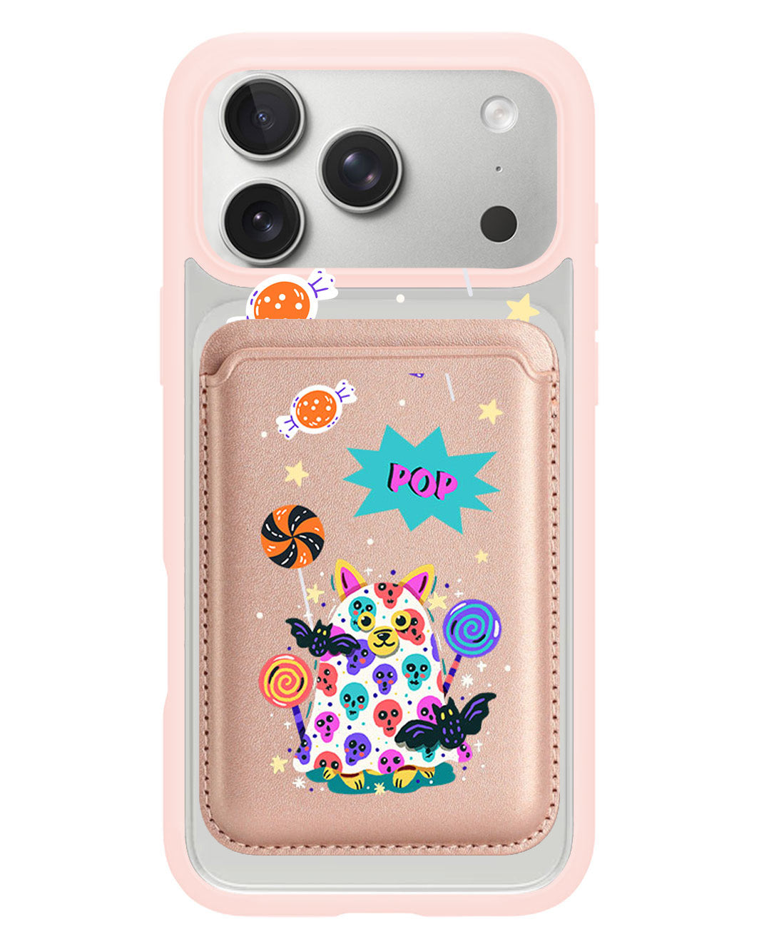 iPhone Magnetic Wallet Case - Puppy Monster