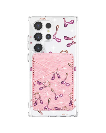 Android Phone Wallet Case - Chrome Monogram 3.0