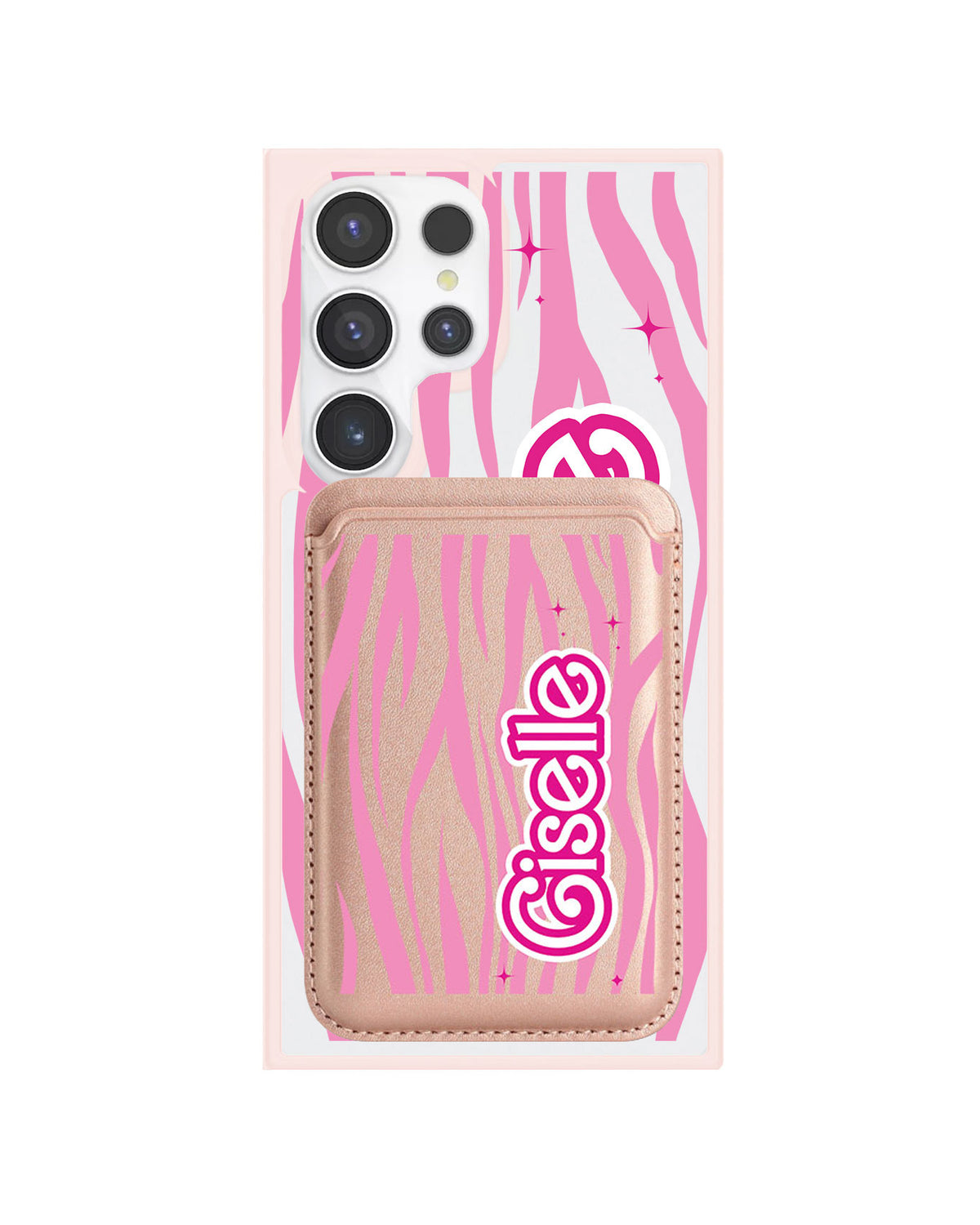 Android Magnetic Wallet Case - Barbie Zebra Pattern