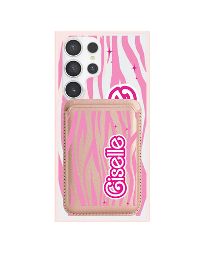 Android Magnetic Wallet Case - Barbie Zebra Pattern