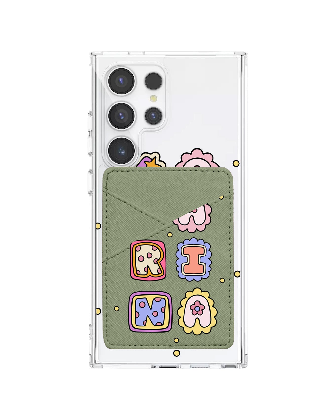 Android Phone Wallet Case - Adorable Monogram 2