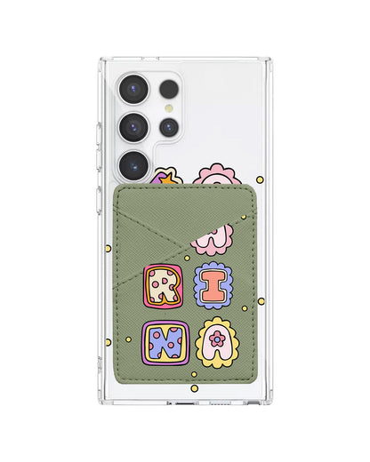 Android Phone Wallet Case - Adorable Monogram 2