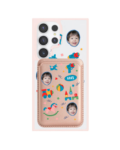 Android Magnetic Wallet Case - Face Grid Boys Toys