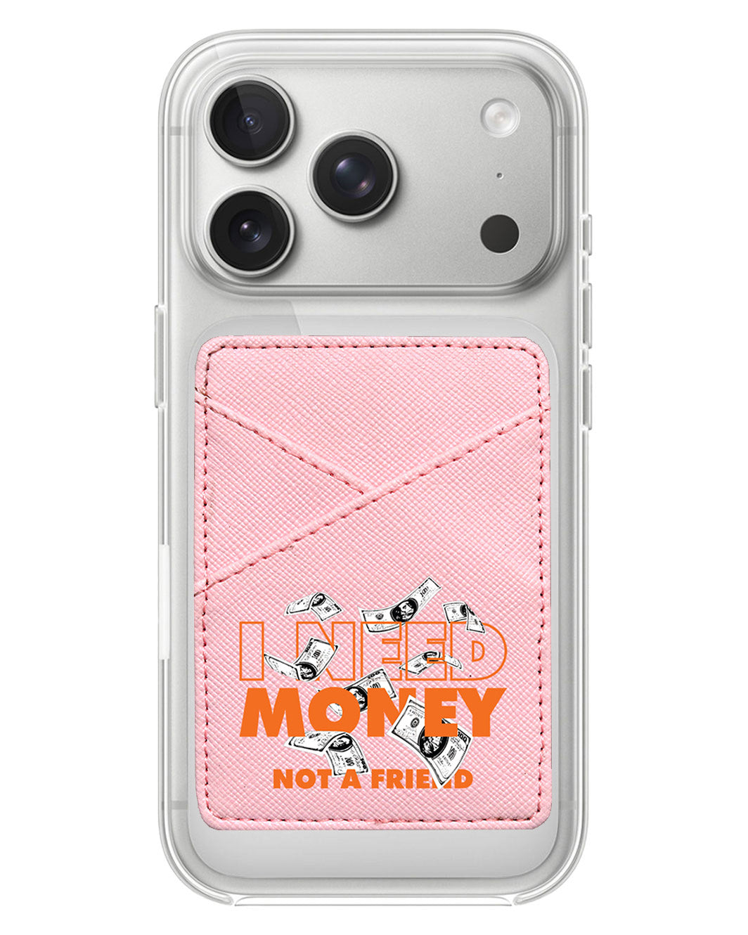 iPhone Phone Wallet Case - Money Better Than Friend