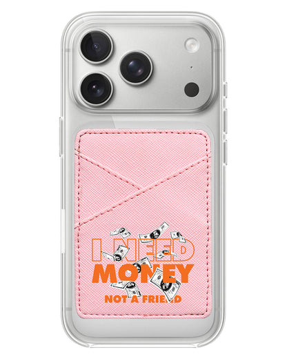 iPhone Phone Wallet Case - Money Better Than Friend