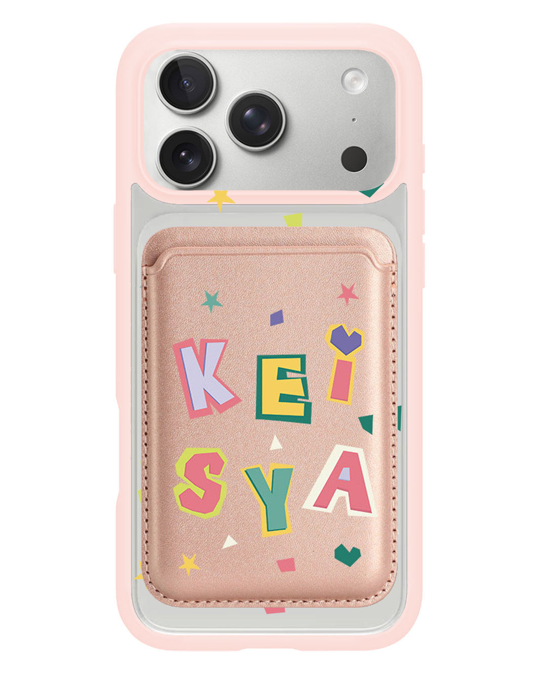 iPhone Magnetic Wallet Case - Adorable Monogram 4.0