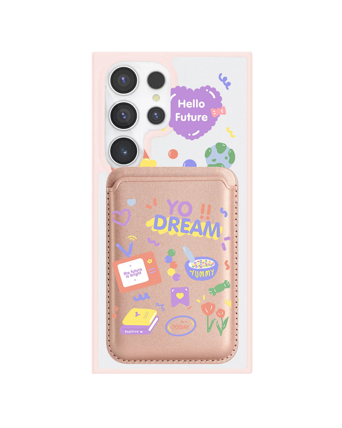 Android Magnetic Wallet Case - Hello Future