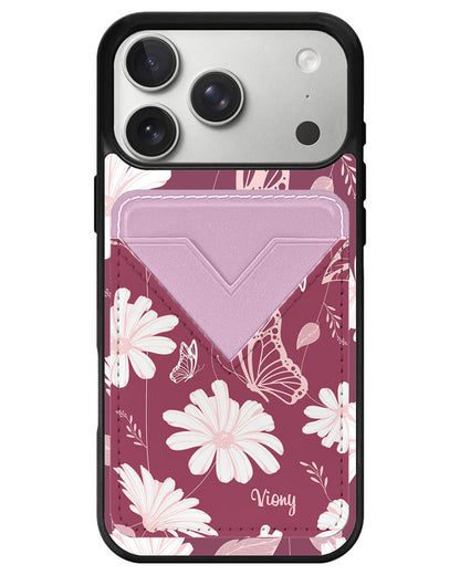 iPhone Avant Wallet Case - Butterfly & Daisy