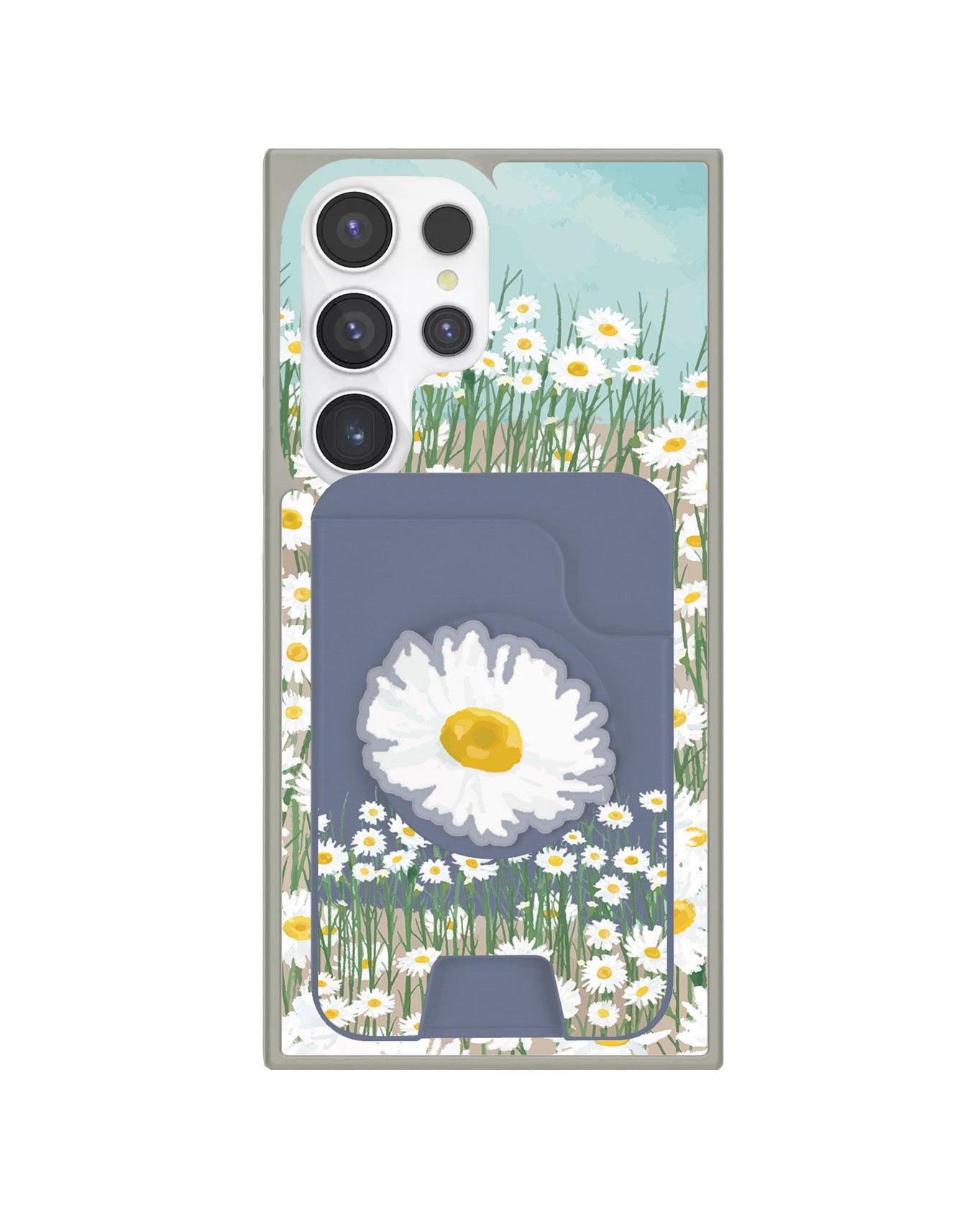 Android Magpop Wallet - Oil Painting Daisy