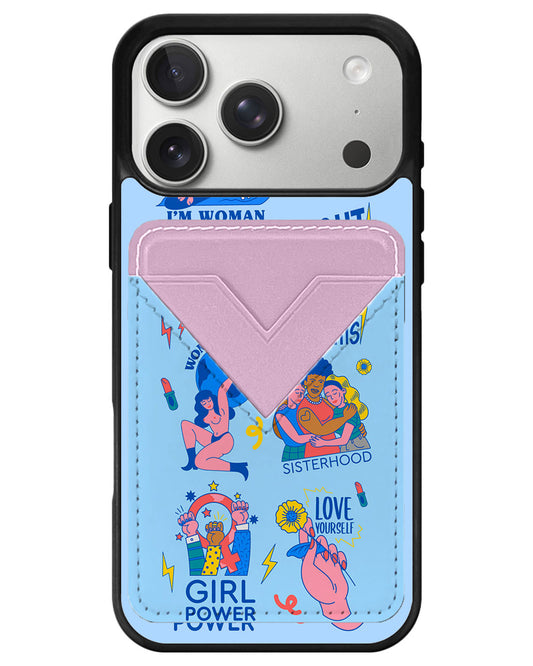 iPhone Avant Wallet Case - Girl Power 2.0