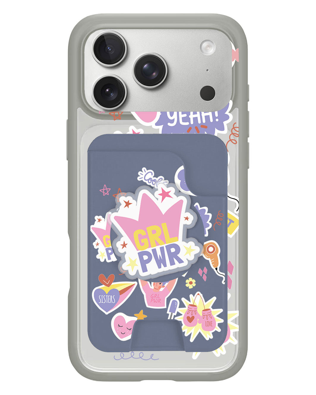 iPhone Magpop Wallet - Girl Power Sticker Pack
