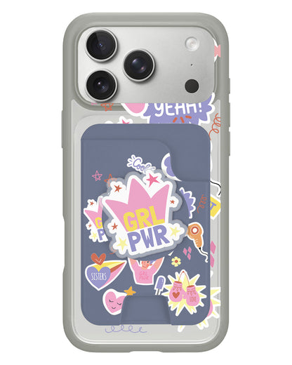 iPhone Magpop Wallet - Girl Power Sticker Pack