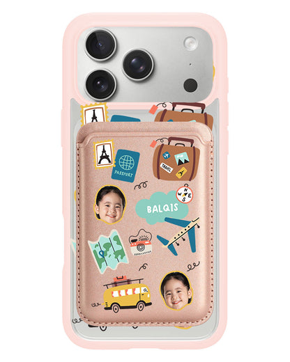iPhone Magnetic Wallet Case - Face Grid Travel