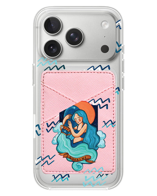iPhone Phone Wallet Case - Aquarius