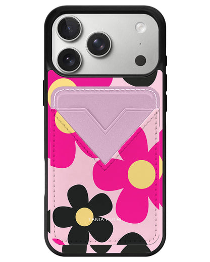 iPhone Avant Wallet Case - Daisy Hot Pink