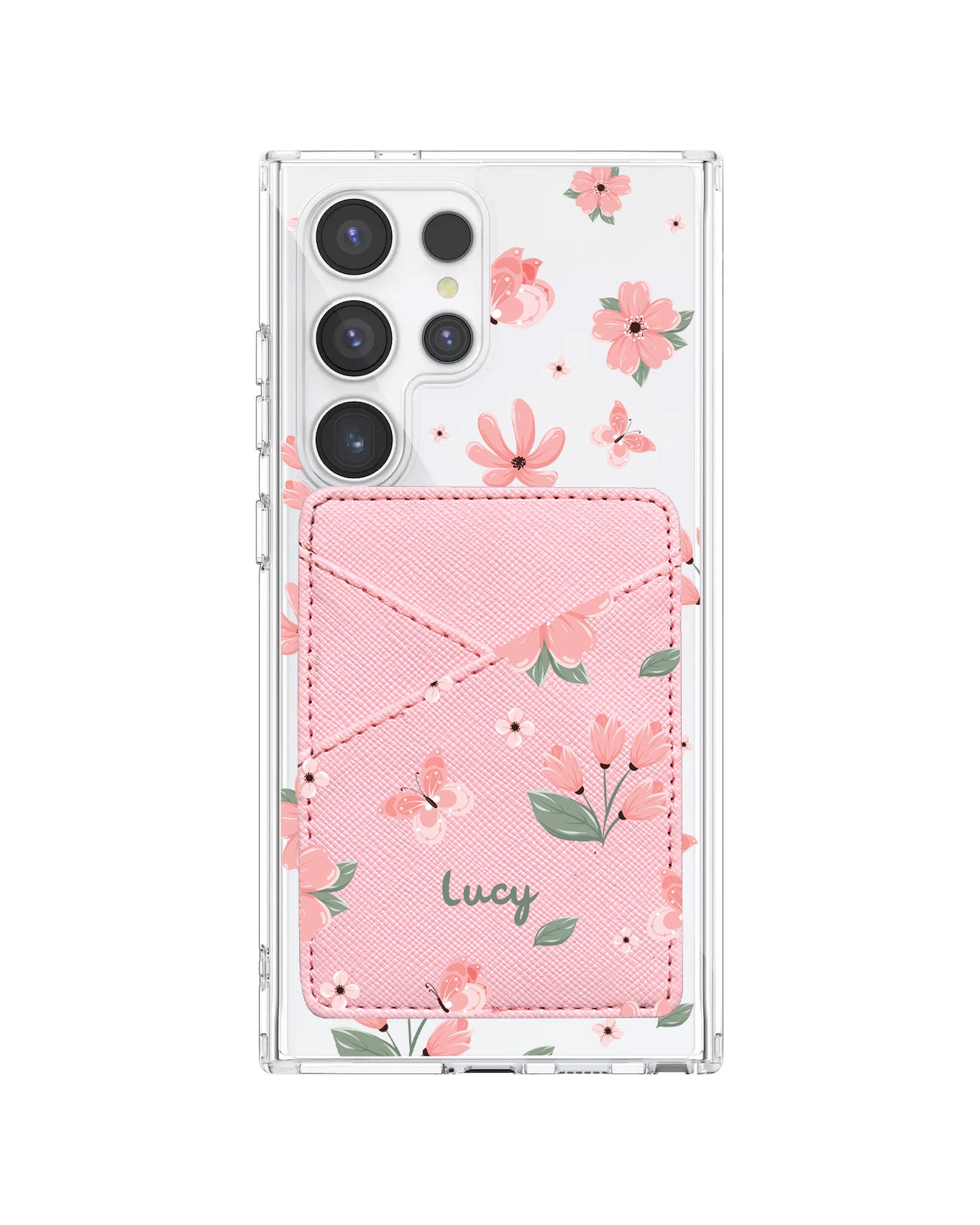 Android Phone Wallet Case - Pink Delight