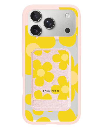 iPhone Magnetic Multifold Wallet - Daisy Sunshine