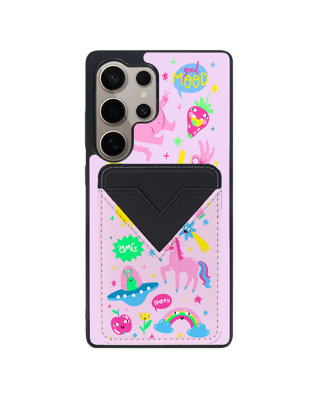 Android Avant Wallet Case - Monster Say Good Mood