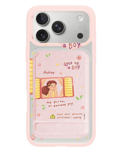 iPhone Magnetic Multifold Wallet - Crush Girl (Couple Case)