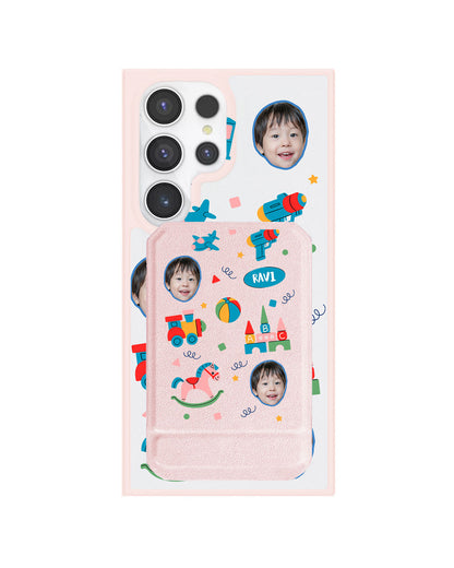 Android Magnetic Multifold Wallet - Face Grid Boy's Toys