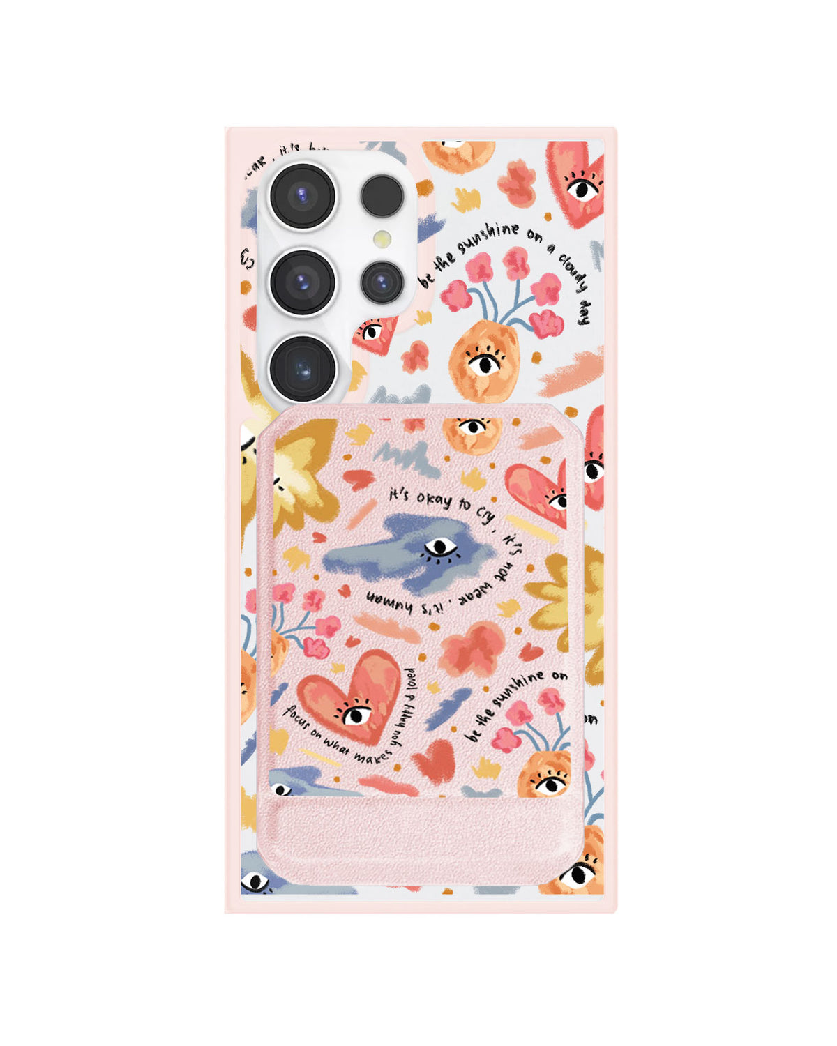 Android Magnetic Multifold Wallet - Abstract Lovers